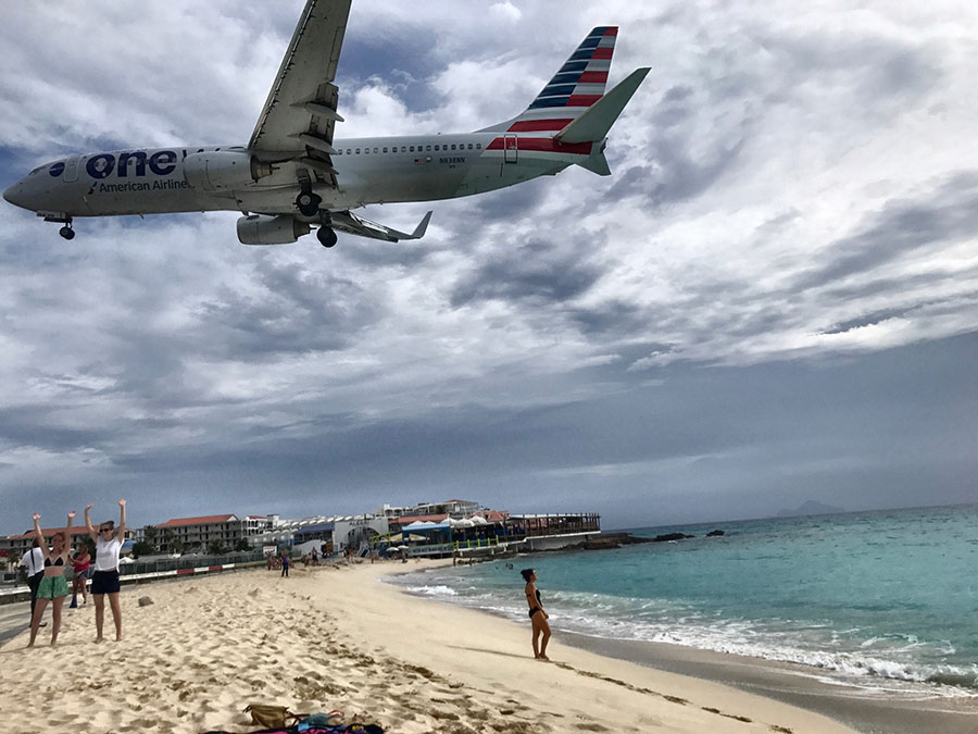 Maho Beach St Maarten The Caribbean Info Weather